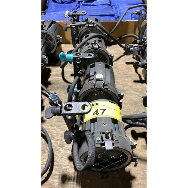GROUP OF 4 STRAND QUARTZCOLOR PROFESSIONAL STUDIO/THEATER/CINEMA LIGHTING FIXTURES