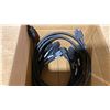 Image 3 : BIN OF ASSORTED POWER BOX OUTLETS, CABLES & DATA LINK CABLES