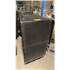 Image 2 : PAIR OF EASTERN ACOUSTIC WORKS SB600E CONCERT LEVEL SUBWOOFERS ON MOBILE STANDS WITH COVERS