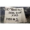 Image 2 : BAG OF EVENT 120" ROUND POLY TABLECLOTHS IN ROYAL BLUE
