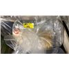 Image 1 : BAG OF EVENT 120" ROUND SATIN TABLECLOTHS IN ASSORTED COLOURS & 30 X 42" SPANDEX TABLE COVERS IN