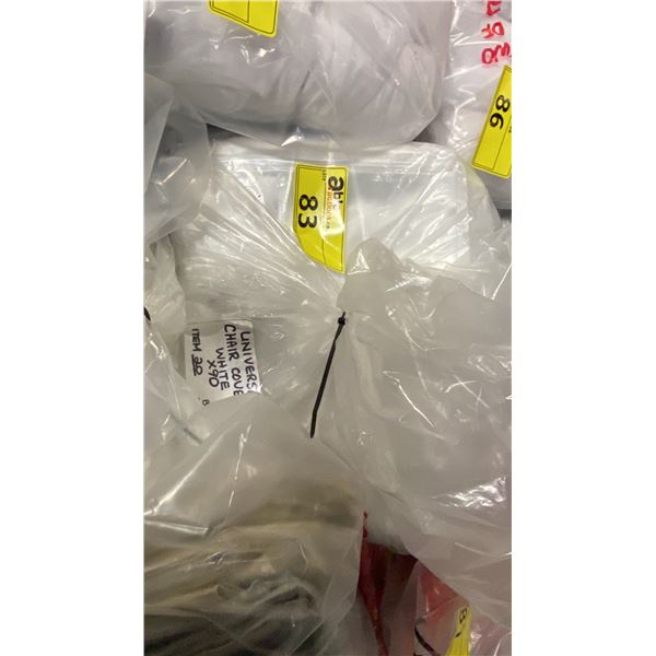 BAG OF EVENT UNIVERSAL CHAIR COVERS IN WHITE
