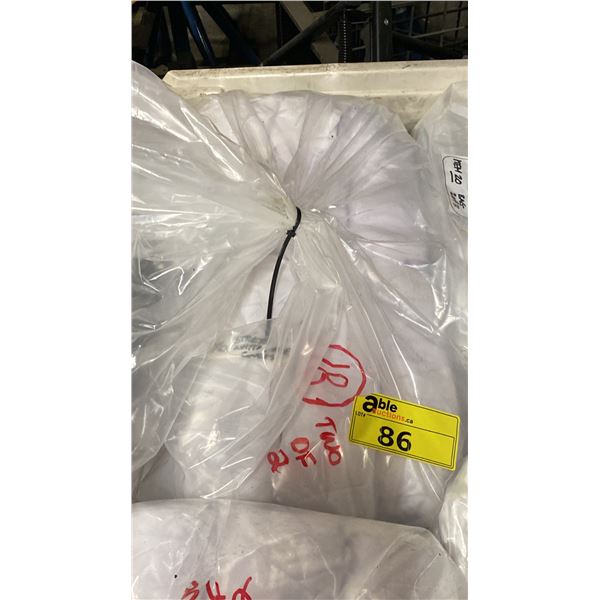 BAG OF EVENT WHITE STRETCH CHAIR COVERS