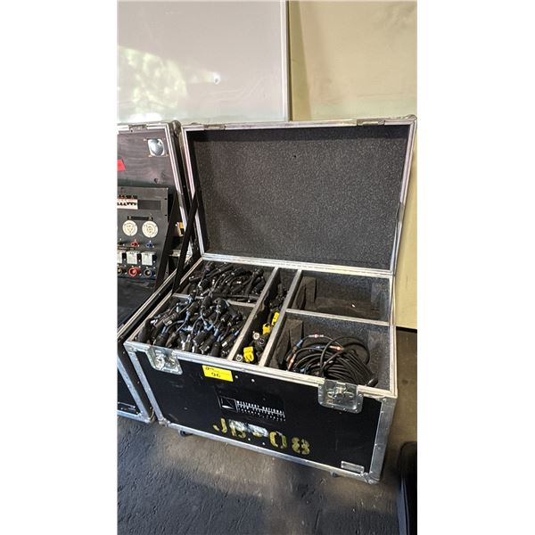 ROLLING ROADCASE OF ASSORTED CNLINKO AV CONNECTORS