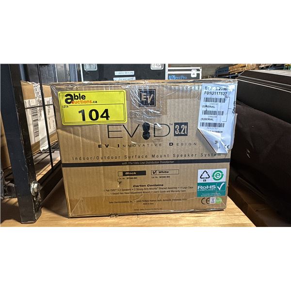 EVID 3.2T INDOOR/OUTDOOR SURFACE MOUNT SPEAKER SYSTEM
