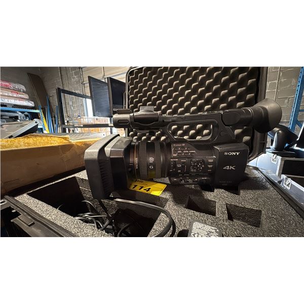 SONY XDCAM PXW-Z100 4K CAMCORDER WITH HARDSHELL ROLLING CASE