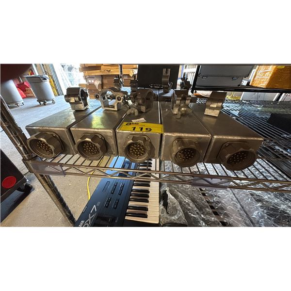 5 AUDIO CONNECTOR BOXES
