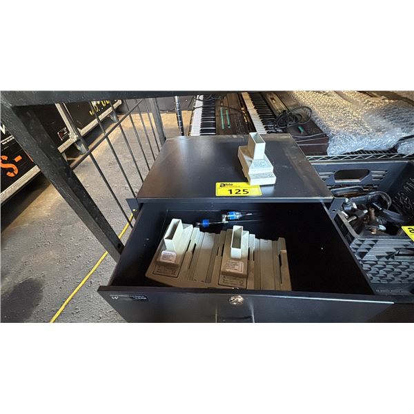 ALEXANDER BATTERY CHARGERS IN METAL DRAWER (NO KEYS)
