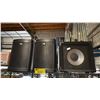 Image 1 : 2 SAMSON AURO 8 2 WAY LOUDSPEAKERS AND SUBWOOFER
