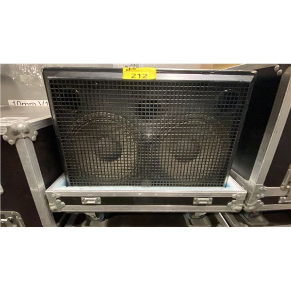 PAIR OF JBL SM212 LOUDSPEAKERS IN ROADCASE