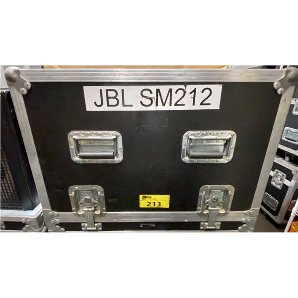 PAIR OF JBL SM212 LOUDSPEAKERS IN ROADCASE