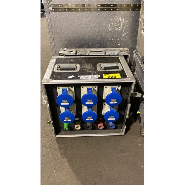 400A DISTRIBUTION BOX 6 X 60A P&S WITH ROAD CASE
