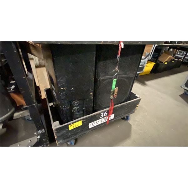 PAIR OF DML-1152 DELTAMAX LOUDSPEAKERS WITH ROAD CASE