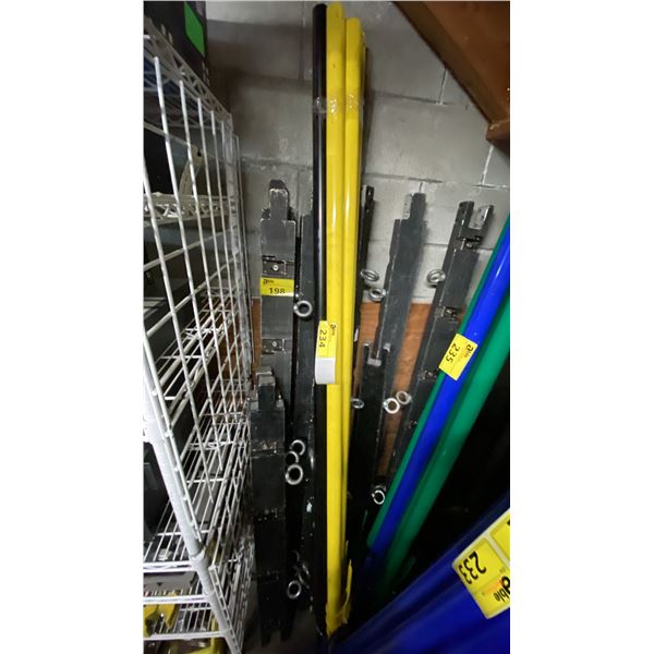 5 MANFROTTO COMMERCIAL ADJUSTABLE ALUMINUM PRODUCTION ALTO-POLES IN ASSORTED COLOURS
