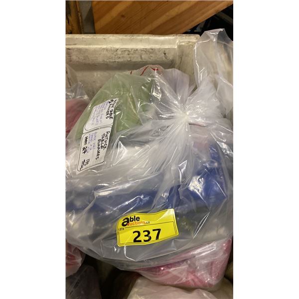 BAG OF EVENT PINTUCK 108 X 12" TABLE RUNNERS IN CHAMPAGNE, FUCHSIA, PURPLE, NAVY, ROYAL BLUE,