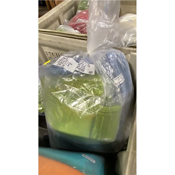 BAG OF EVENT SASHES IN RED, ROYAL BLUE, BLACK, PURPLE, SILVER, YELLOW, SAGE, NAVY AND PERIWINKLE