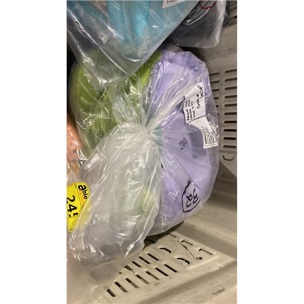 BAG OF EVENT NAPKINS IN WHITE, IVORY, BLACK, BROWN, LAVENDER AND SAGE