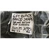 Image 2 : BAG OF 6' BLACK BANJO DRAPE TOP AND BOTTOM ROD SLEEVES