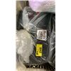 Image 1 : BAG OF 6' BLACK BANJO DRAPE TOP AND BOTTOM ROD SLEEVES