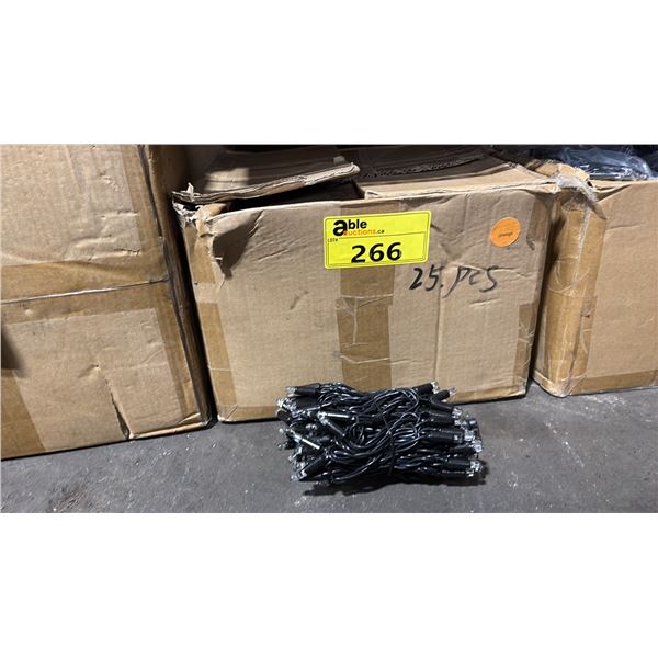 25 PIECE COMMERCIAL LED STRING LIGHTS IN ORANGE