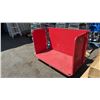 Image 2 : RED METAL 51"W X 24"D X 36"H MOBILE 3 SIDED PRODUCT CART