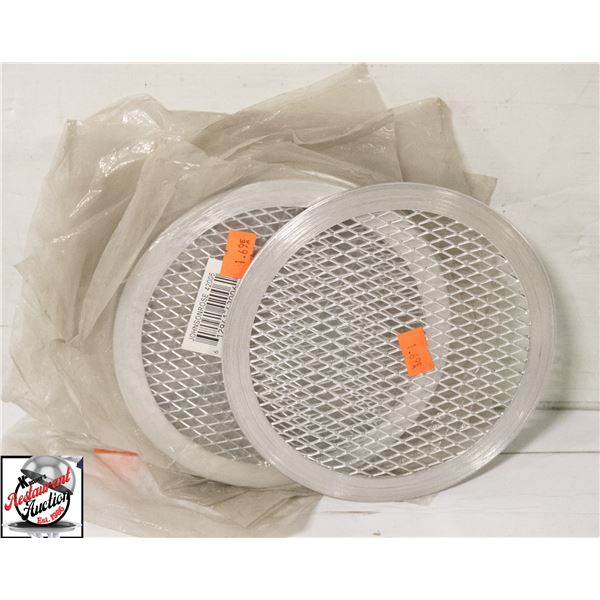 9 NEW 6" ALUMINUM PIZZA SCREENS