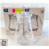 Image 1 : LOT OF 2 NEW 1300ML PITCHERS W/ LIDS