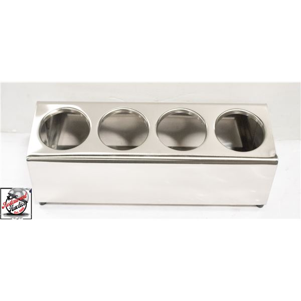 S/S CUTLERY 4 CYLINDER HOLDER