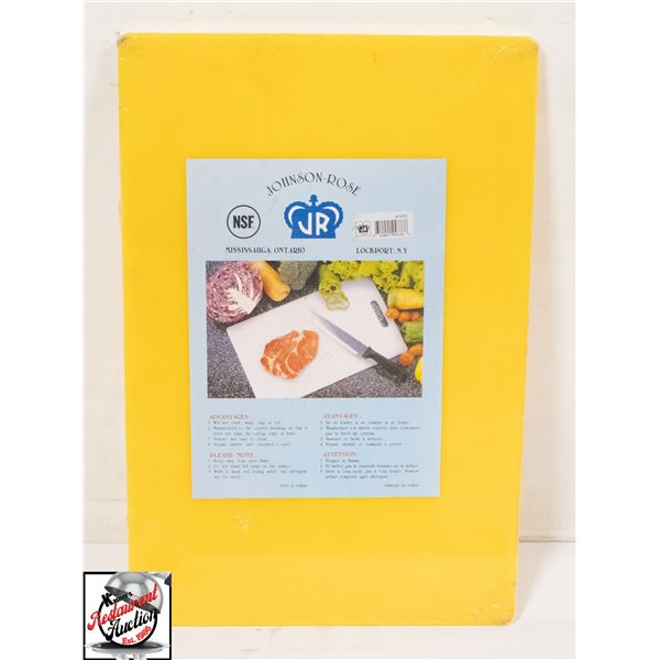 NEW JOHNSON ROSE 18" X 12" X 1/4" YELLOW CUTTING