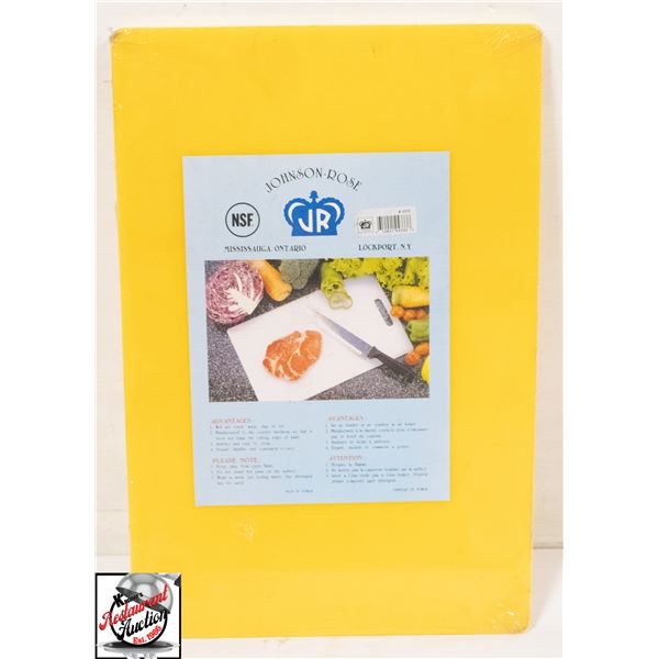 NEW JOHNSON ROSE 18" X 12" X 1/4" YELLOW CUTTING