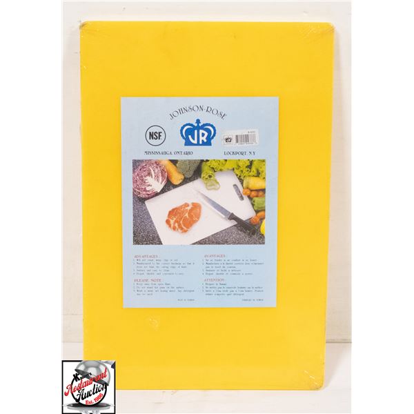 NEW JOHNSON ROSE 18" X 12" X 1/4" YELLOW CUTTING