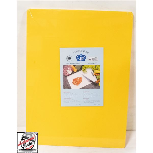 NEW JOHNSON ROSE 24" X 18" X 1/4" YELLOW CUTTING