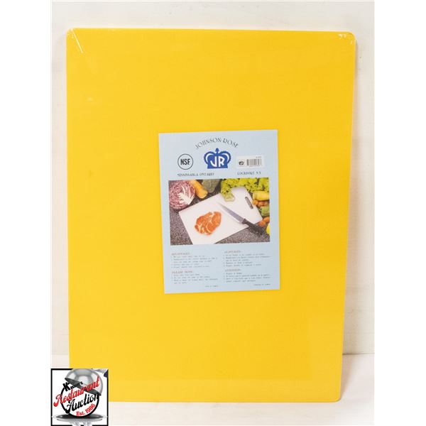 NEW JOHNSON ROSE 24" X 18" X 1/4" YELLOW CUTTING
