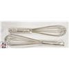 Image 1 : 2 NEW JOHNSON ROSE 14" PIANO WIRE WHISKS