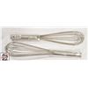 Image 1 : 2 NEW JOHNSON ROSE 14" PIANO WIRE WHISKS