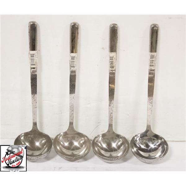 4 NEW JOHNSON ROSE STAINLESS STEEL LADDLES