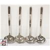 Image 1 : 4 NEW JOHNSON ROSE STAINLESS STEEL LADDLES