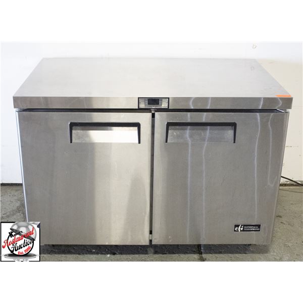 BAILIFF SEIZURE: EFI 2 DOOR UNDER COUNTER FREEZER