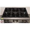 Image 3 : US RANGE 36" 6 BURNER POT STOVE ON EQUIPMENT STAND