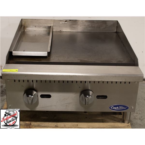 COOK-RITE 24" NATURAL GAS COUNTER TOP GRIDDLE