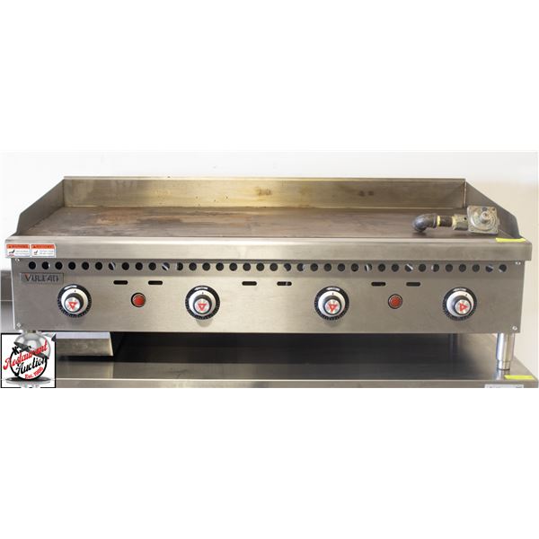LIKE NEW VULCAN 48" 4 BURNER NAT GAS GRIDDLE W/