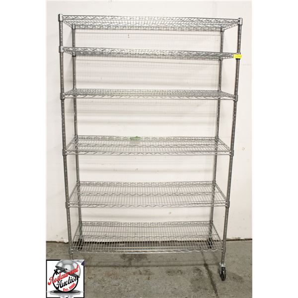48" X 18" X 76" 6 TIER CHROME METRO RACK
