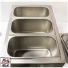 Image 3 : FULL SIZE COUNTER TOP FOOD WARMER W/ 3 1/3 INSERTS