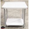 Image 1 : NEW 30" X 36" S/S WORK TABLE  W/ 2"  BACK SPLASH &