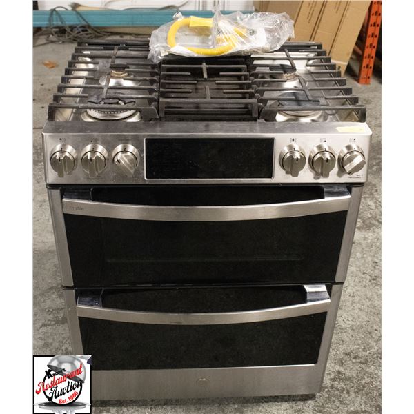 GENERAL ELECTRIC 30" SMART SLIDE IN GAS RANGE