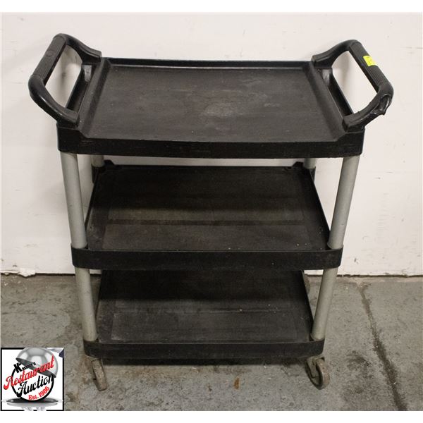 RUBBERMAID 3 TIER SERVICE CART