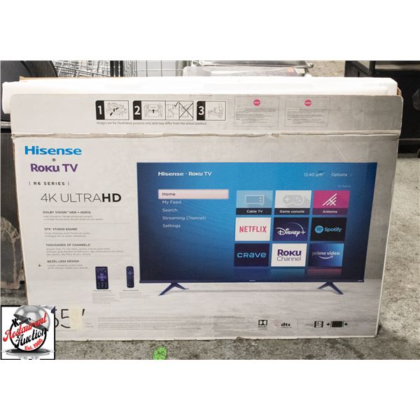 BAILIFF SEIZURE: HISENSE ROKU TV 55" 4K ULTRA HD