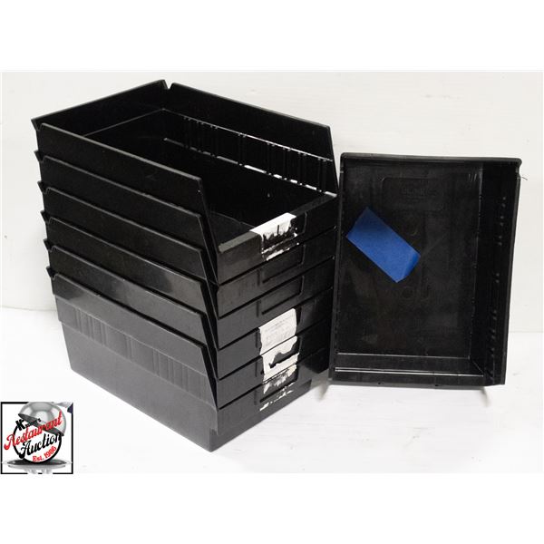 7 U-LINE 8" X 11" X 6" PLASTIC ORGANIZERS