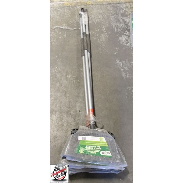 3 NEW GLOBE JUMBO ANGLE BROOMS