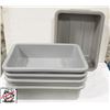 Image 1 : 5 - 20" X 15" X 5" GREY BUS BINS